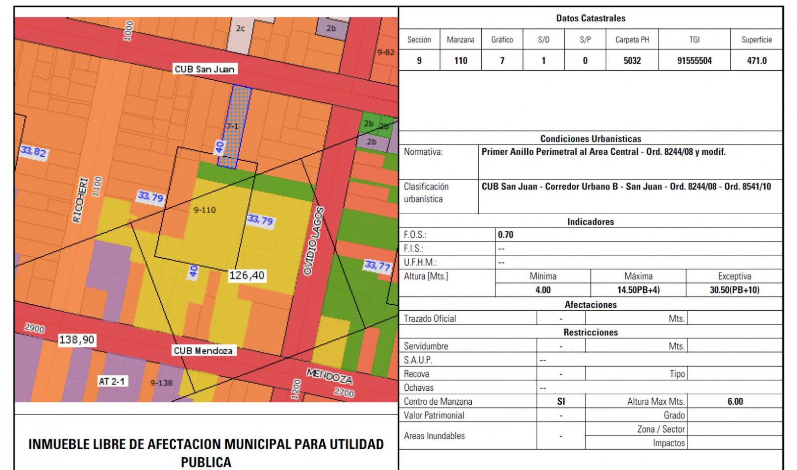 TERRENO EN VENTA - ZONA  LOURDES